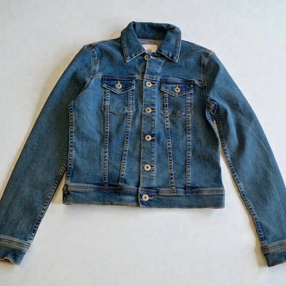 AG Adriano Goldschmied Women’s Denim Jean Jacket Prosperity Wash Size Small S - Picture 1 of 9